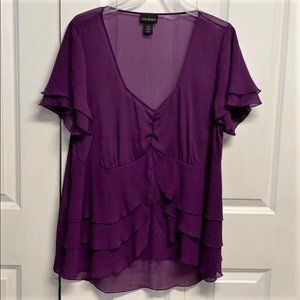 Lane Bryant Blouse Size 22 / 24 Purple